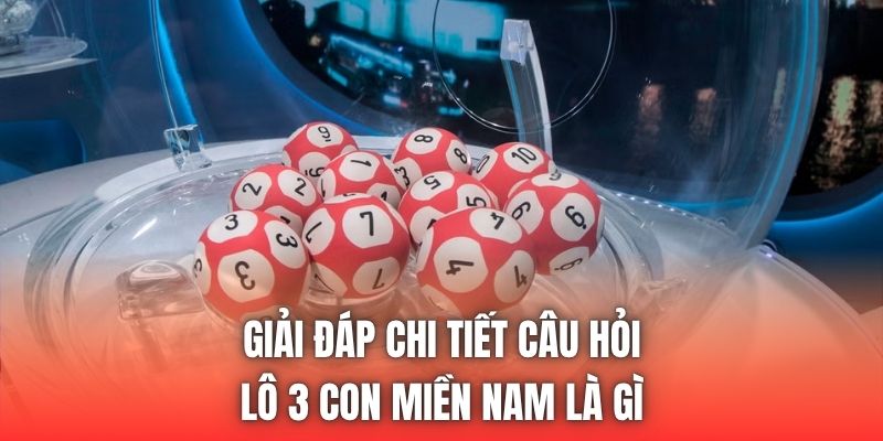 Giải đáp chi tiết câu hỏi lô 3 con miền Nam là gì